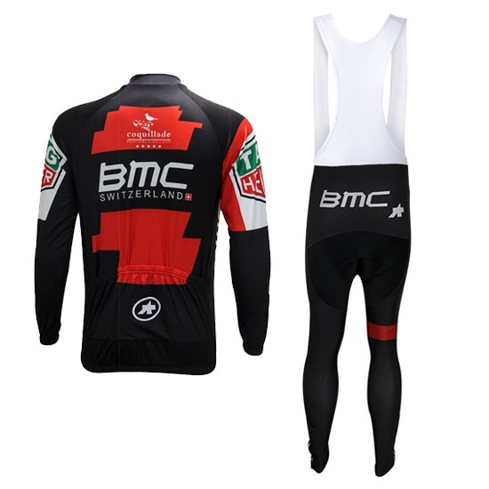 Abbigliamento BMC 2017 Manica Lunga e Pantaloncino Con Bretelle rosso e bianco - Clicca l'immagine per chiudere